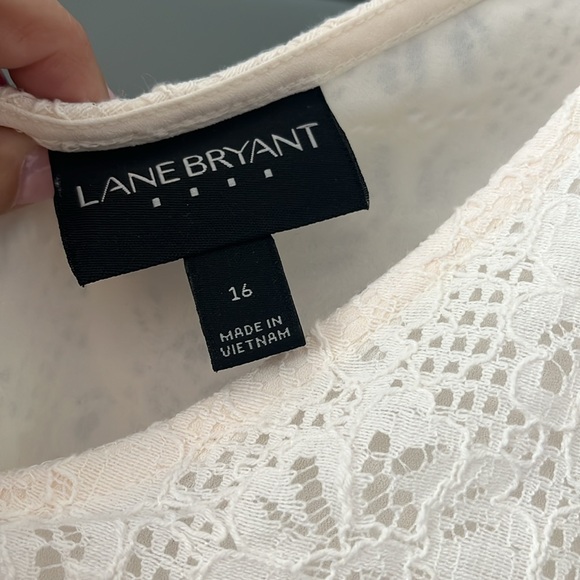 NWOT Lane Bryant Women's Lace Tank Top - Picture 3 of 5